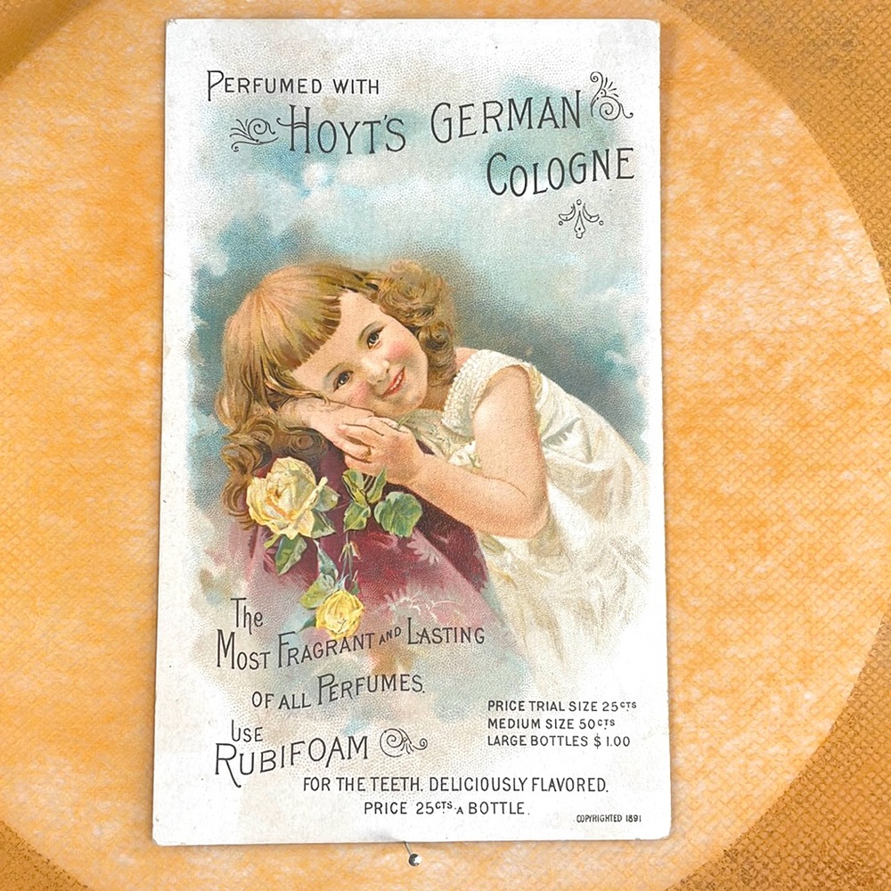 Antique Victorian Advertising Card 1891